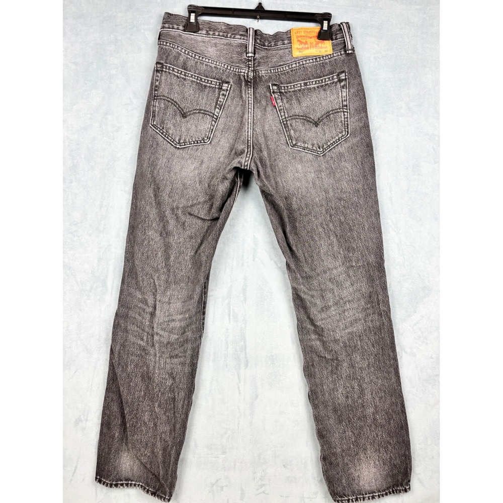 Levis 541 Athletic Taper Jeans Mens 30x32 Charcoal Gray Acid Wash Denim